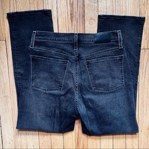 Madewell Slim Demi Boot Denim in Washed Black